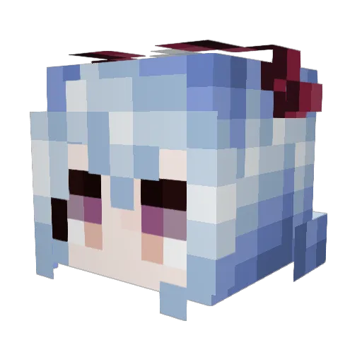 Zerureusu123 Minecraft avatar head, 3D render
