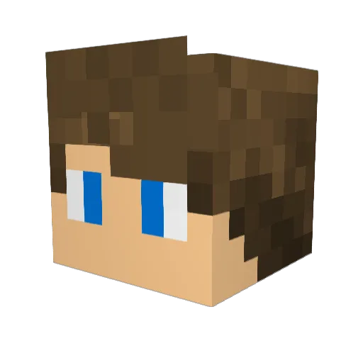 ZerxEz_ Minecraft avatar head, 3D render