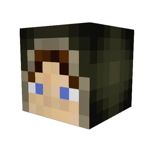 Zestric Minecraft avatar head, 3D render