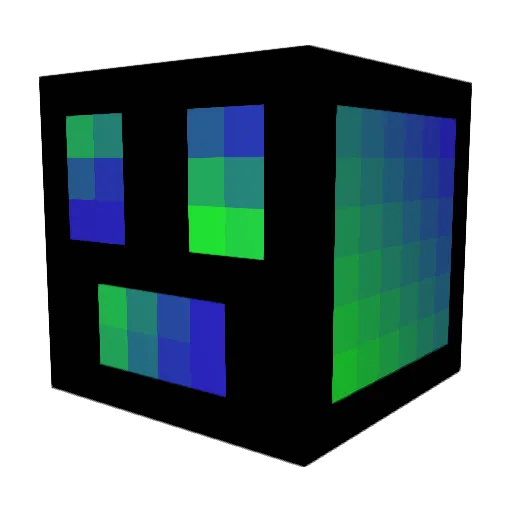 Zestrobes Minecraft avatar head, 3D render