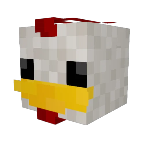 ZestyChicken_666 Minecraft avatar head, 3D render