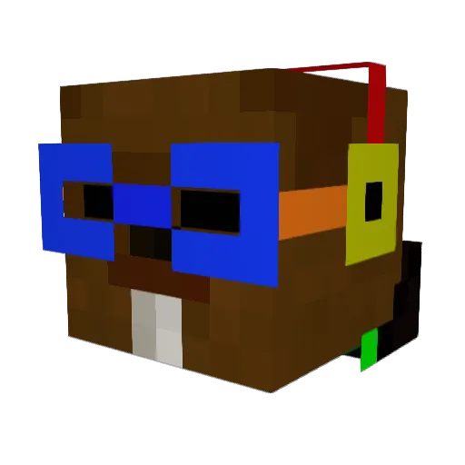 ZestyX Minecraft avatar head, 3D render