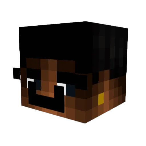 ZetaFortnite2011 Minecraft avatar head, 3D render