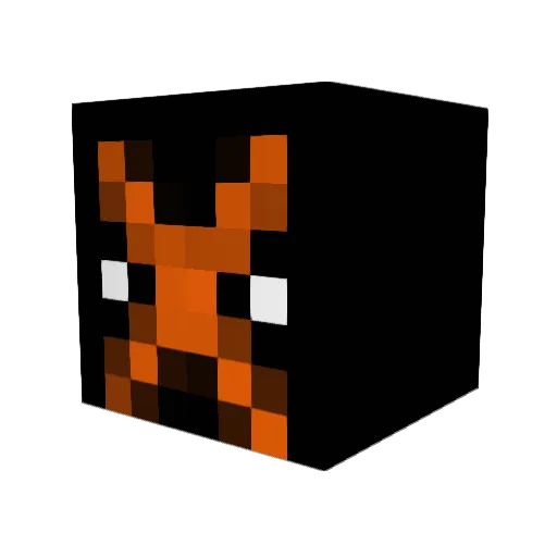 Zetal Minecraft avatar head, 3D render