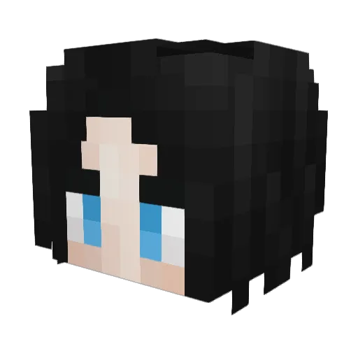Zetastico Minecraft avatar head, 3D render