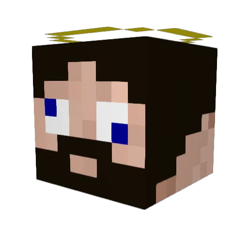 Zethco Minecraft avatar head, 3D render