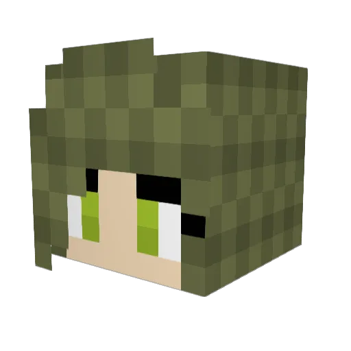 Zetho12 Minecraft avatar head, 3D render