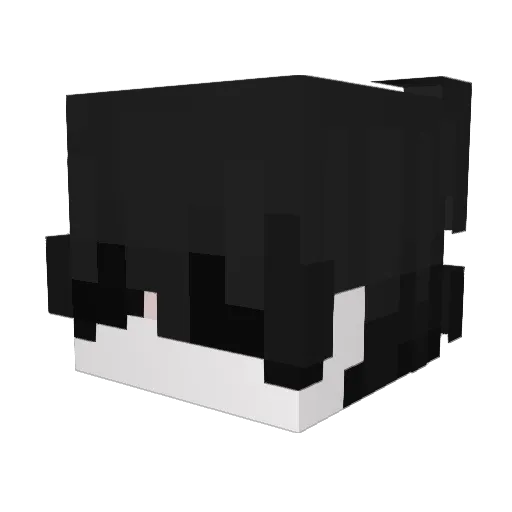 Zethra Minecraft avatar head, 3D render