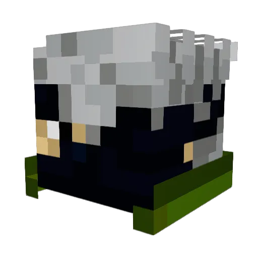 Zethyc Minecraft avatar head, 3D render