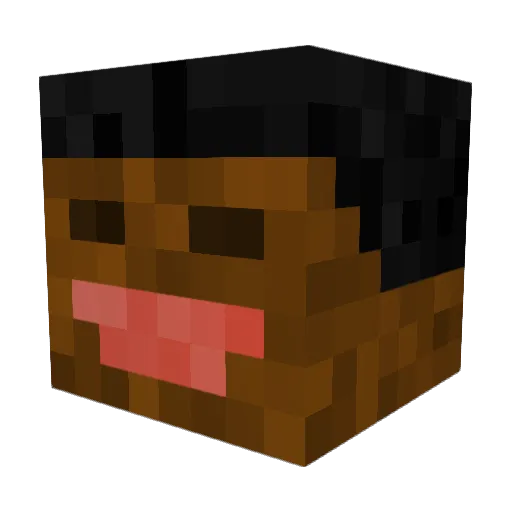 Zethyl Minecraft avatar head, 3D render