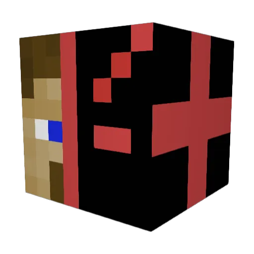Zeti2 Minecraft avatar head, 3D render