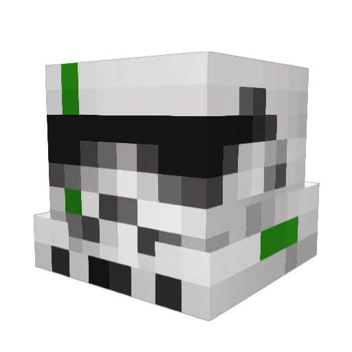 Zetra9000 Minecraft avatar head, 3D render