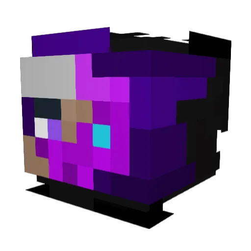 Zetrikxx Minecraft avatar head, 3D render