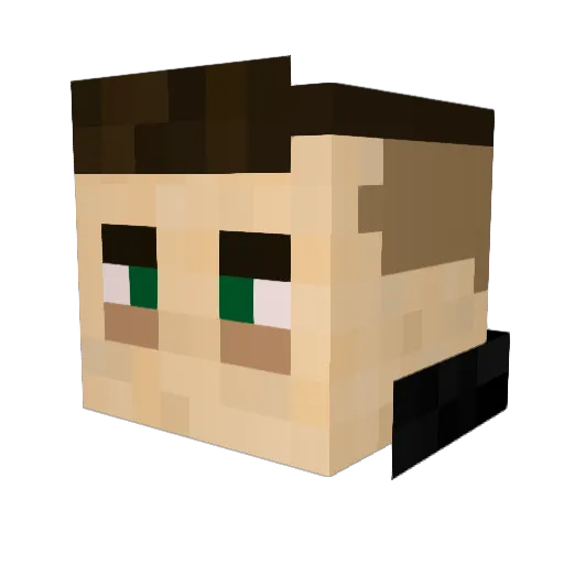 Zetrix88 Minecraft avatar head, 3D render
