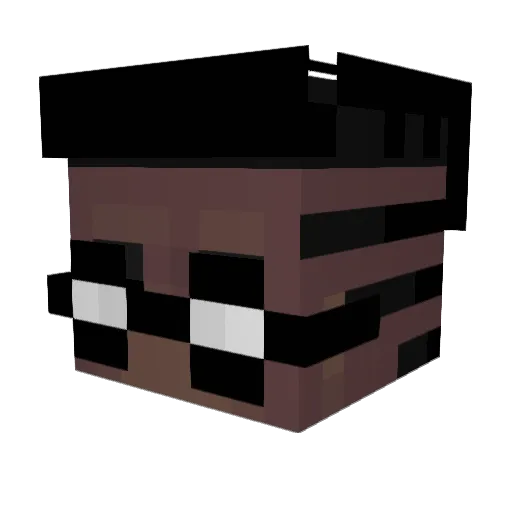 Zetsu88 Minecraft avatar head, 3D render