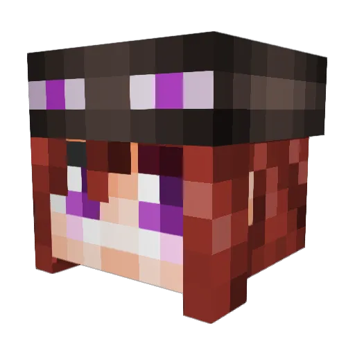 Zetsumei_Sensei Minecraft avatar head, 3D render