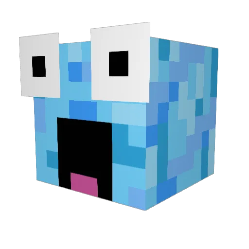 ZettoLP Minecraft avatar head, 3D render
