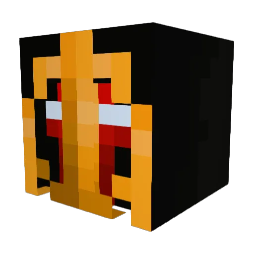 Zetuwu Minecraft avatar head, 3D render