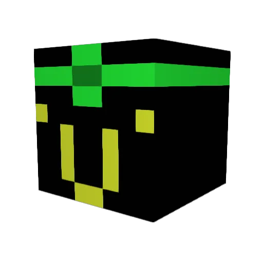 Zetzic Minecraft avatar head, 3D render