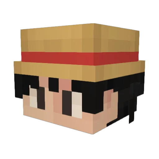 ZeuSniaR Minecraft avatar head, 3D render