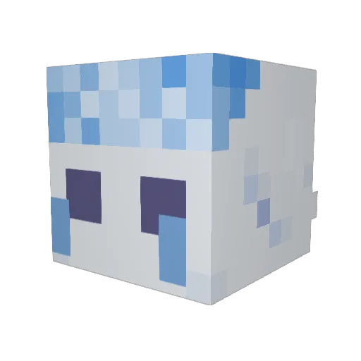 Zeul442 Minecraft avatar head, 3D render