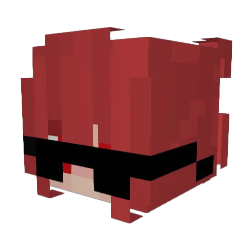 Zeulito Minecraft avatar head, 3D render