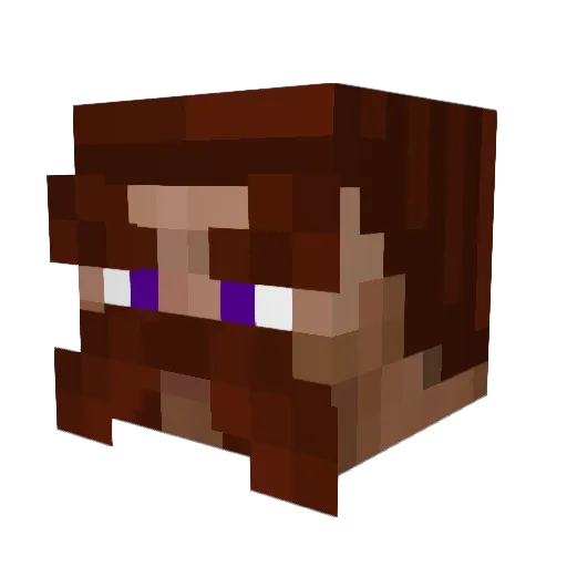 Zeumelion Minecraft avatar head, 3D render