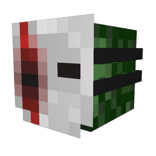 Zeus1545 Minecraft avatar head, 3D render