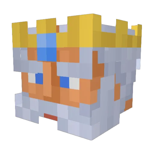 Zeus2309 Minecraft avatar head, 3D render