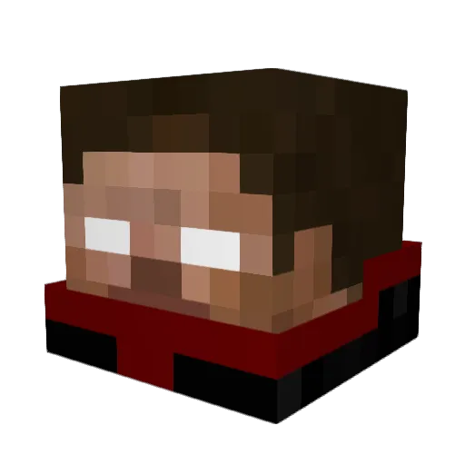 Zeus273 Minecraft avatar head, 3D render