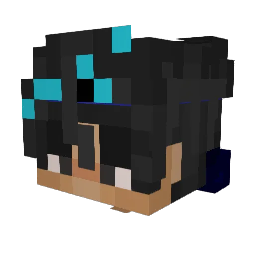 Zeus453101 Minecraft avatar head, 3D render