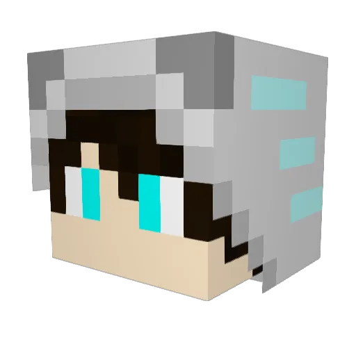 ZeusDeadGhost Minecraft avatar head, 3D render