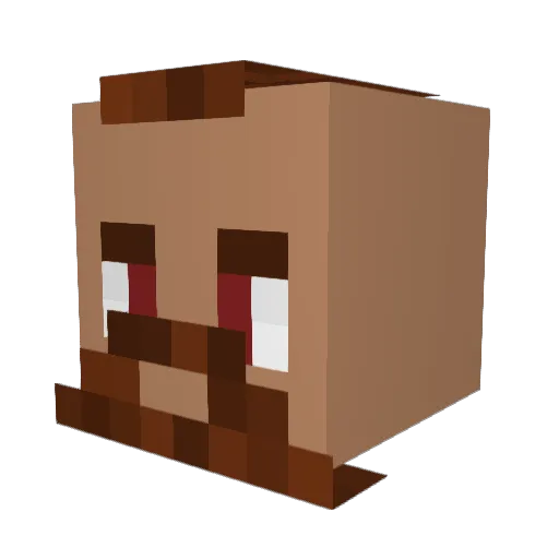 Zeusasaur1 Minecraft avatar head, 3D render