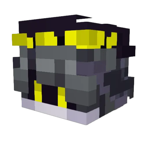 Zeusoon Minecraft avatar head, 3D render