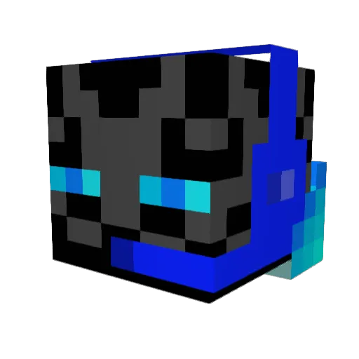 Zeuss_Lightning Minecraft avatar head, 3D render