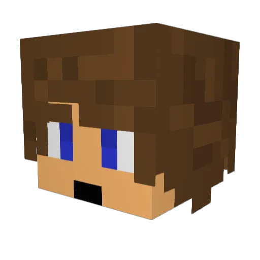 Zevalos2 Minecraft avatar head, 3D render