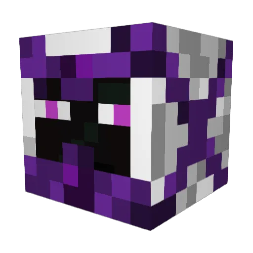 Zevenenzes Minecraft avatar head, 3D render