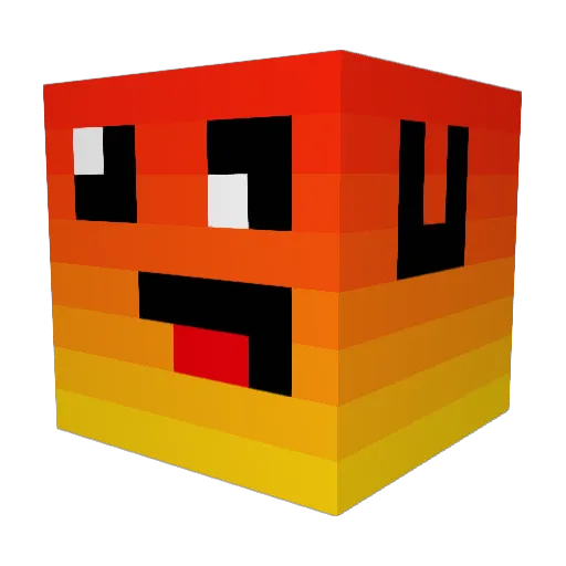Zevinqs Minecraft avatar head, 3D render