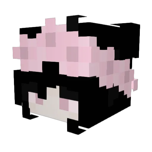 Zevqii Minecraft avatar head, 3D render