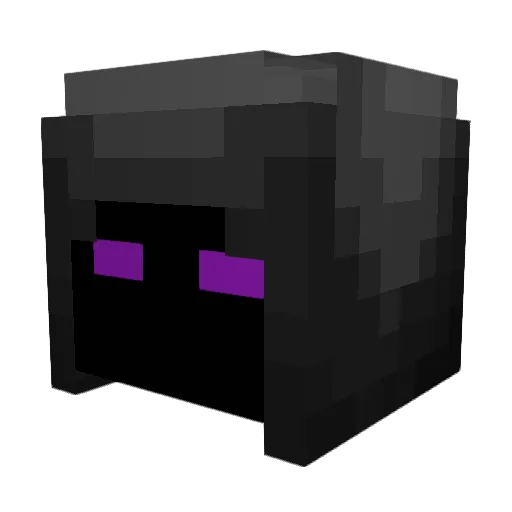 Zevral Minecraft avatar head, 3D render