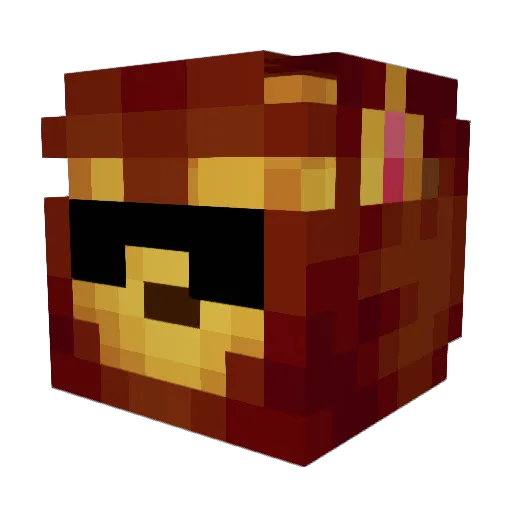 Zewgs3meterpeter Minecraft avatar head, 3D render