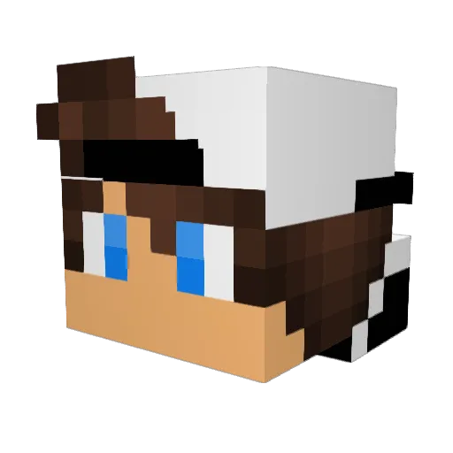 ZexalDaBeast Minecraft avatar head, 3D render