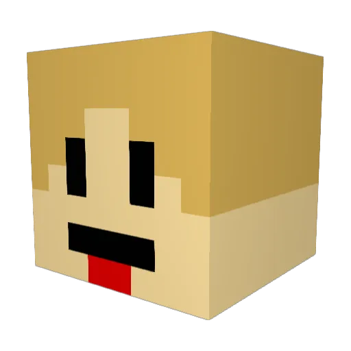 Zexxory Minecraft avatar head, 3D render