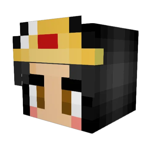 ZexyDreamer Minecraft avatar head, 3D render