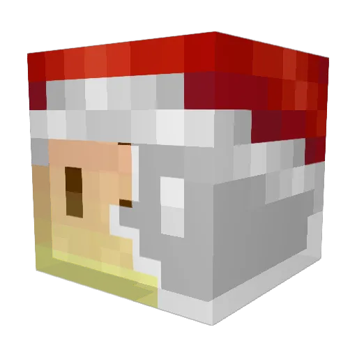 Zexysssss Minecraft avatar head, 3D render