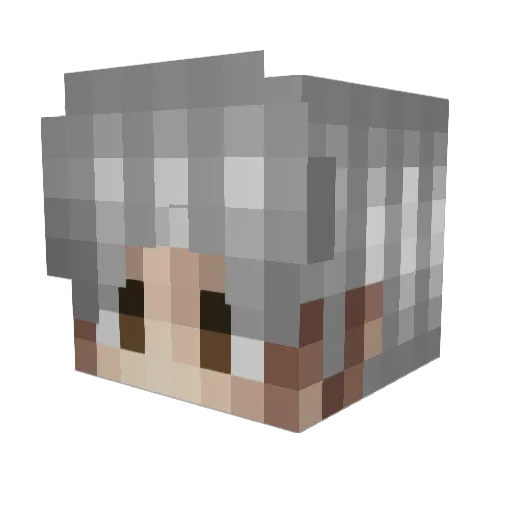 ZeyPhew_w Minecraft avatar head, 3D render