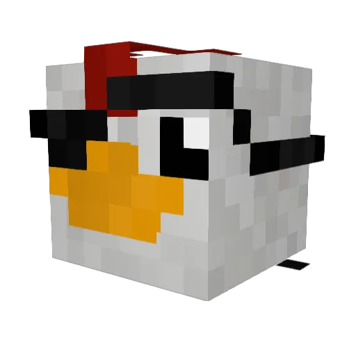 Zey_co Minecraft avatar head, 3D render