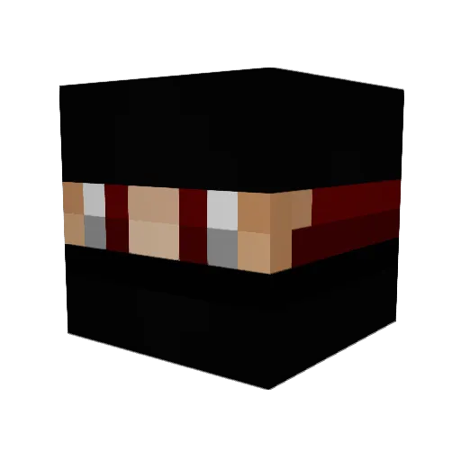 Zeydoh Minecraft avatar head, 3D render