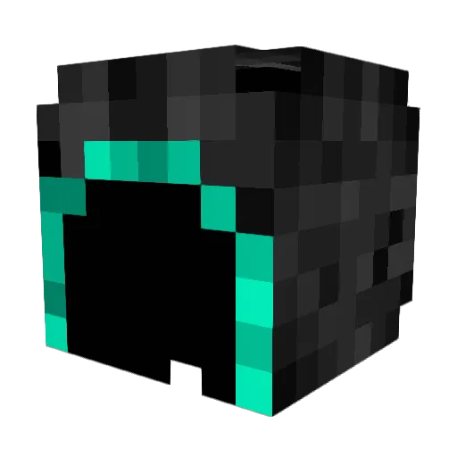 Zeyenc Minecraft avatar head, 3D render