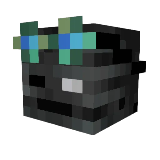 ZeyerX Minecraft avatar head, 3D render